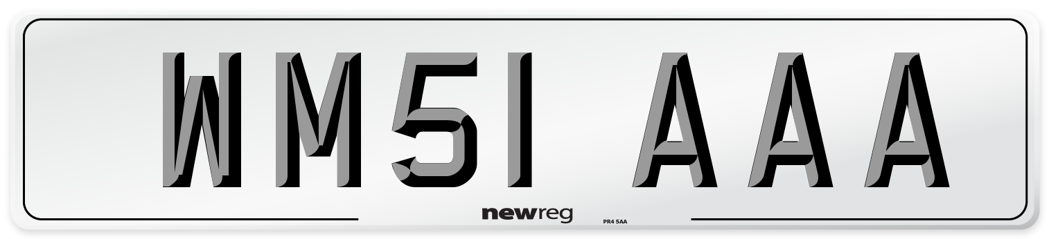 WM51 AAA Number Plate from New Reg